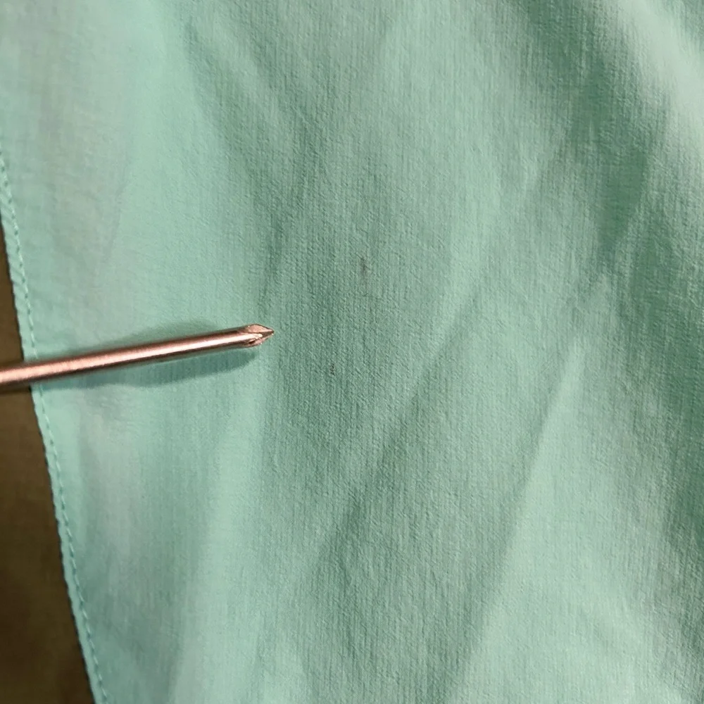 L.L. Bean Aqua and Olive Pullover Jacket - Picture 6 of 7